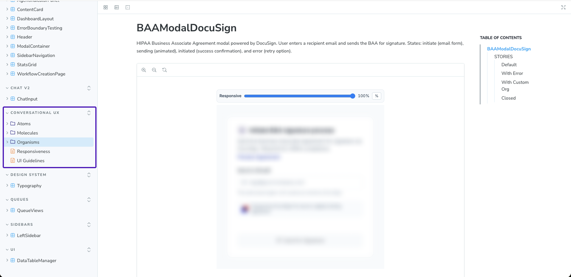 XY.AI Storybook component library — 60+ production-ready components for AI workflows